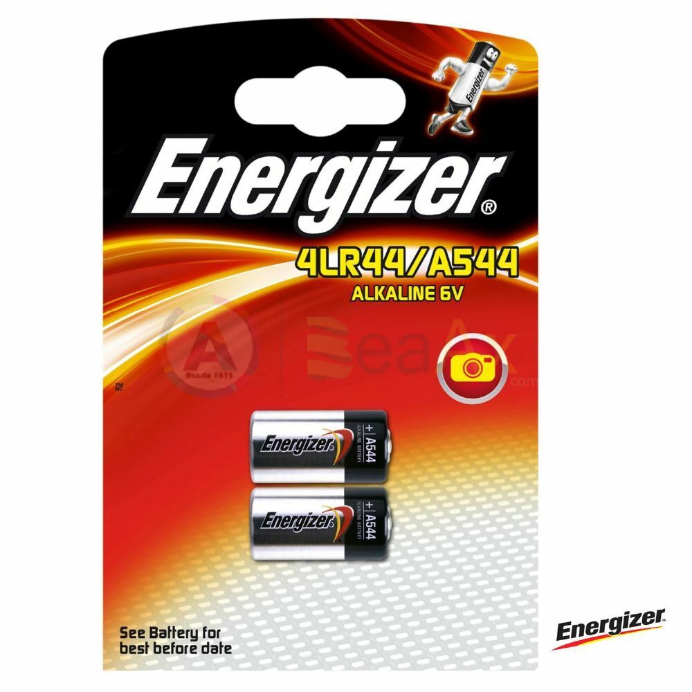 Pila Energizer A544 - 4LR44 / V4034PX Alkaline 6 volt. in blister con 2 batterie