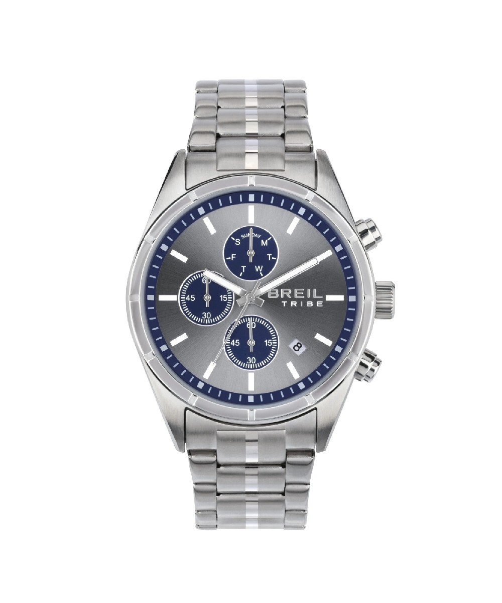 Orologio CAPTAIN CHRONO GENT 42 MM SILVER Breil Uomo