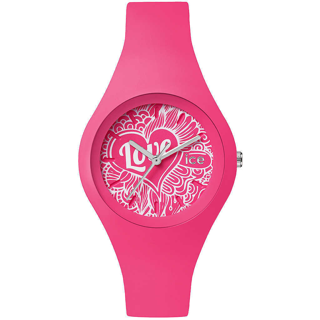 Orologio Donna ICE WATCH LOVE ICE.LO.PK.DO Small 33mm Silicone Fucsia NEW
