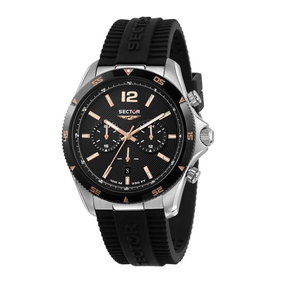 Orologio SECTOR uomo 650 cronografo gomma / nero R3271631002