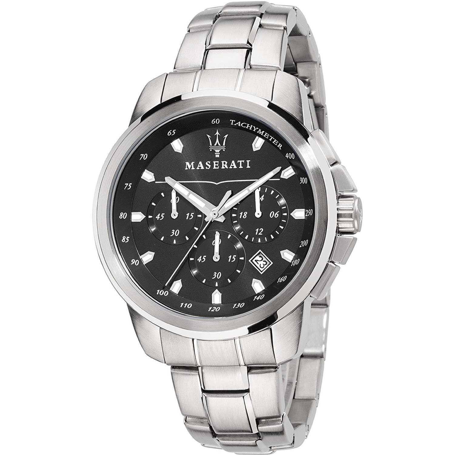 Orologio Maserati Successo Cronografo uomo R8873621001 Watch Acciaio Nero 45 mm