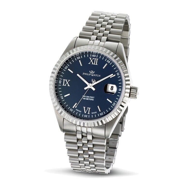 Orologio Philip watch Caribe r8253597062 r8253597080 uomo Blu 39mm Numeri Romani
