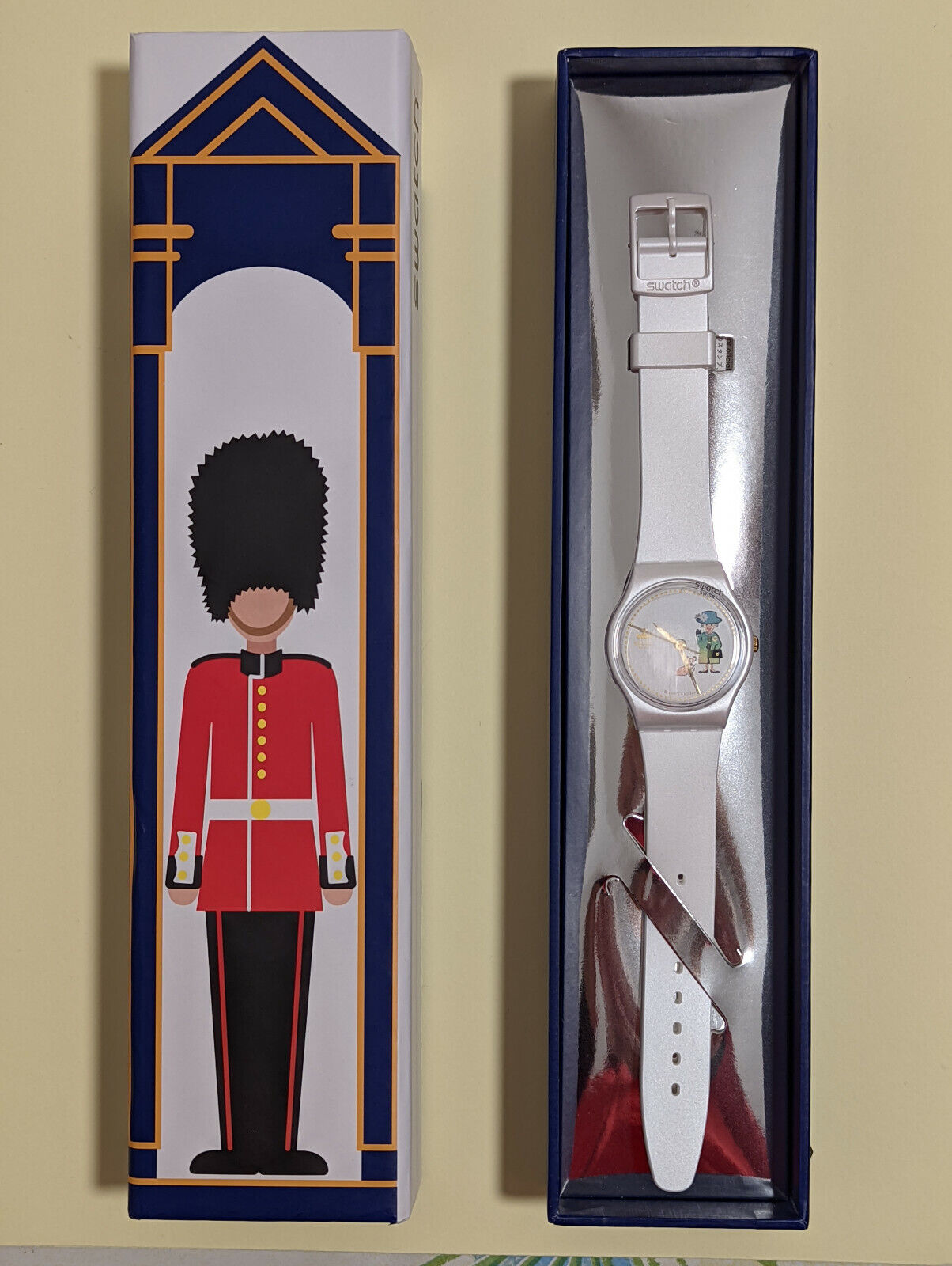 Swatch HOW MAJESTIC (ref.: GZ711) SPECIAL EDITION JUBILEE QUEEN ELIZABETH II