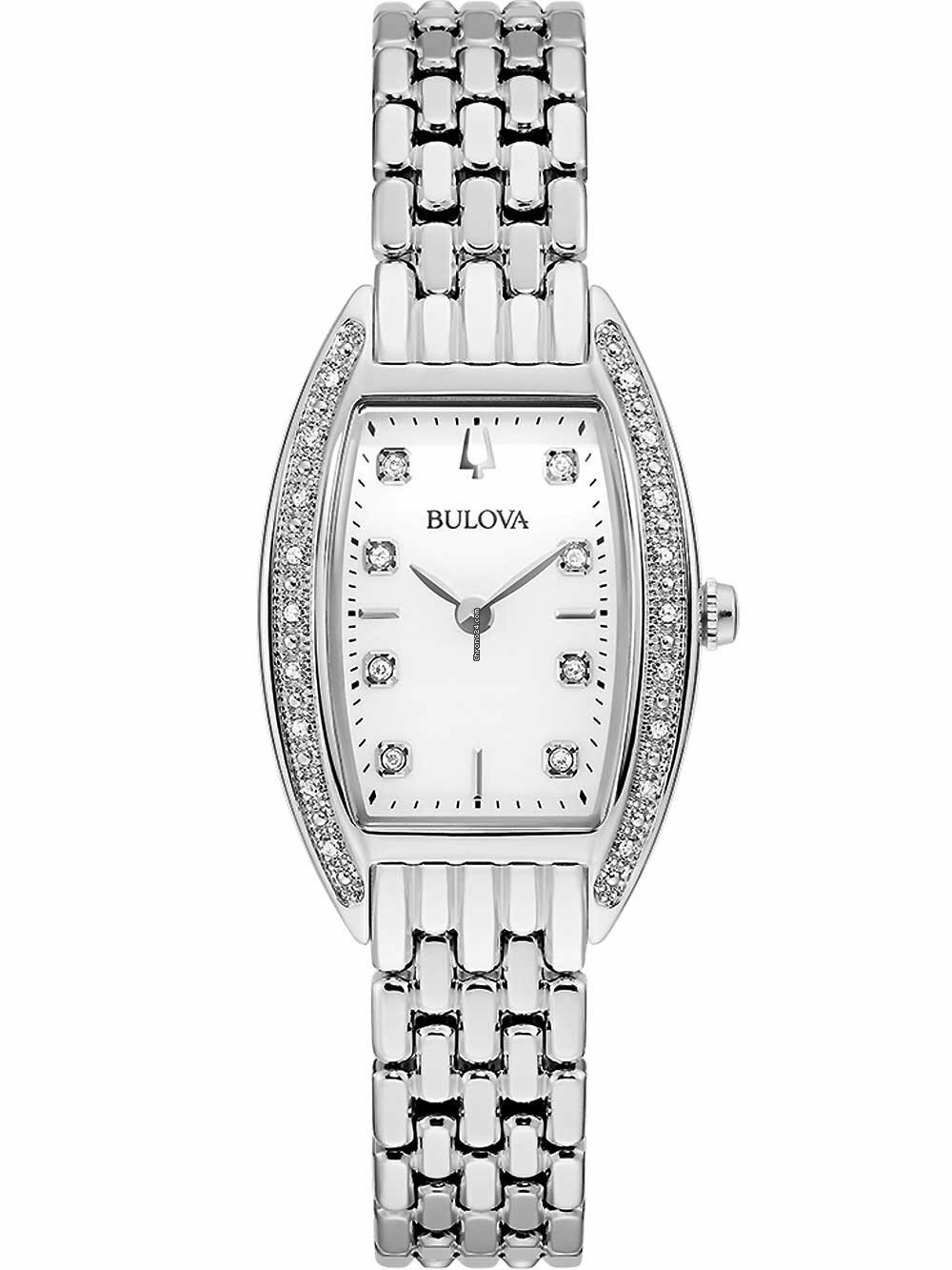 OROLOGIO BULOVA DONNA MADREPERLA DIAMANTI MONTRE FEMME DIAMANTS WATCH LADY UHR