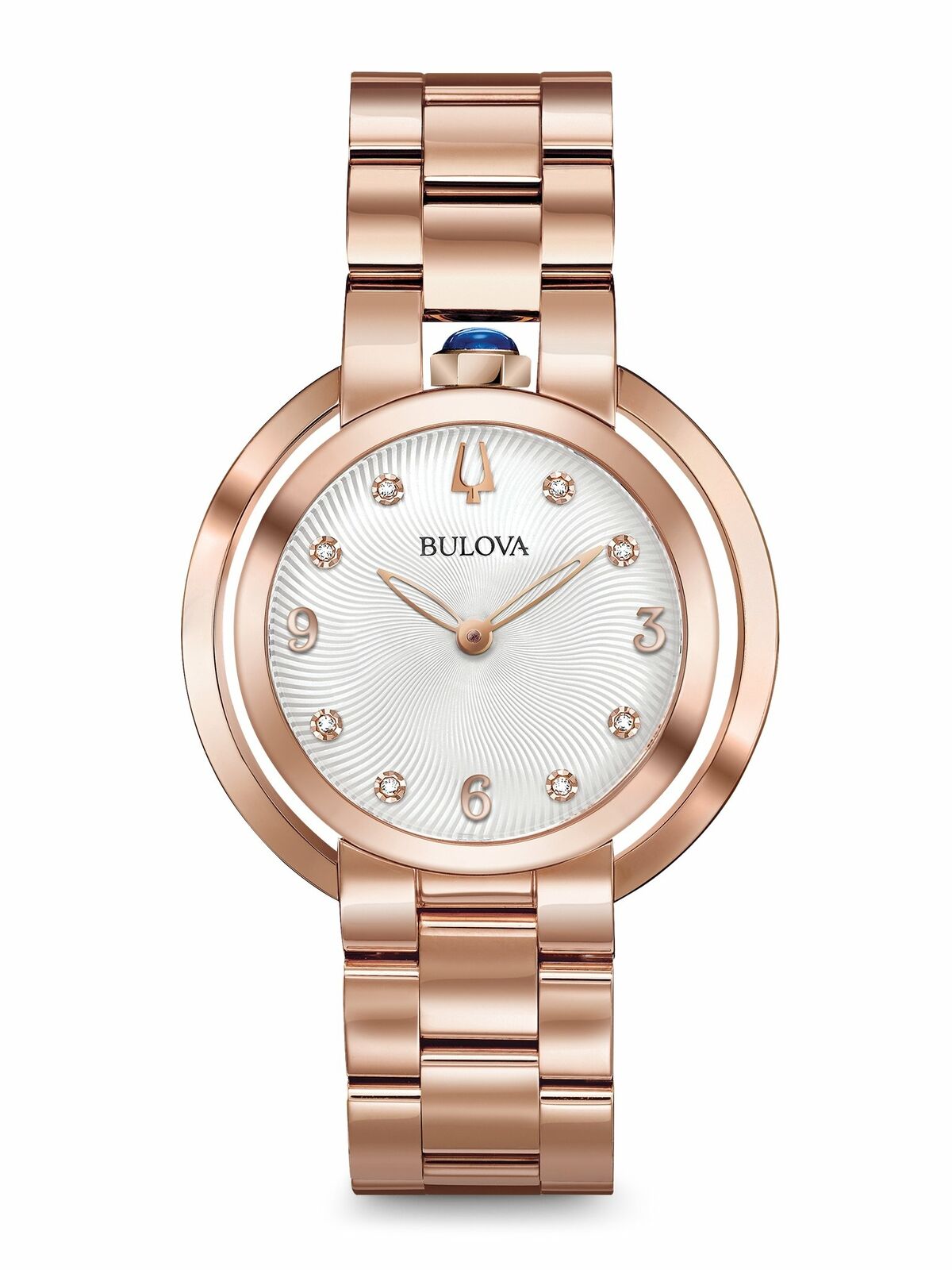 NUOVA Orologio Bulova Donne Rosé oro Rubaiyat 97P130