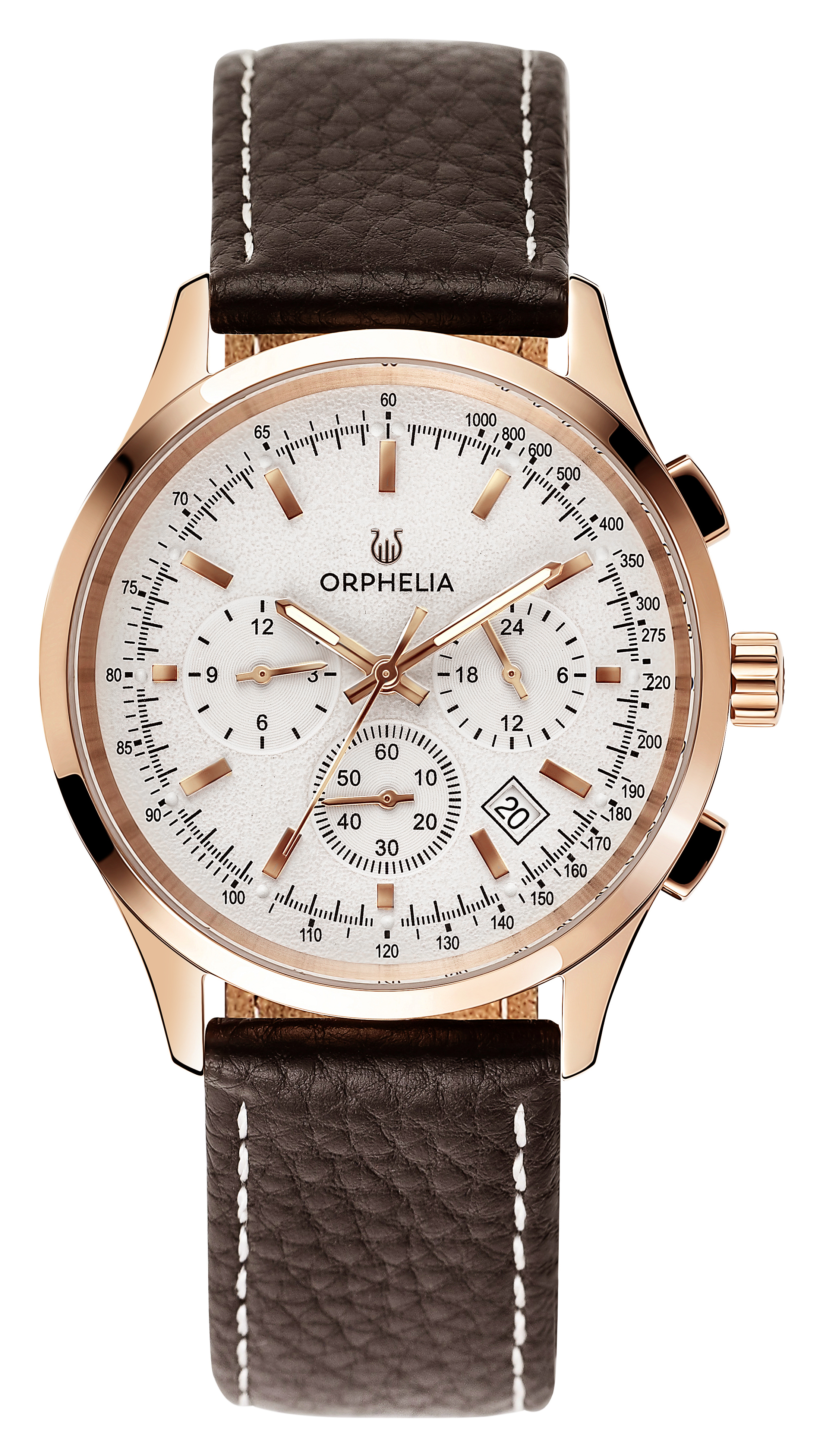 NUOVA Orologio Orphelia Uomini Marrone 24h OR81703