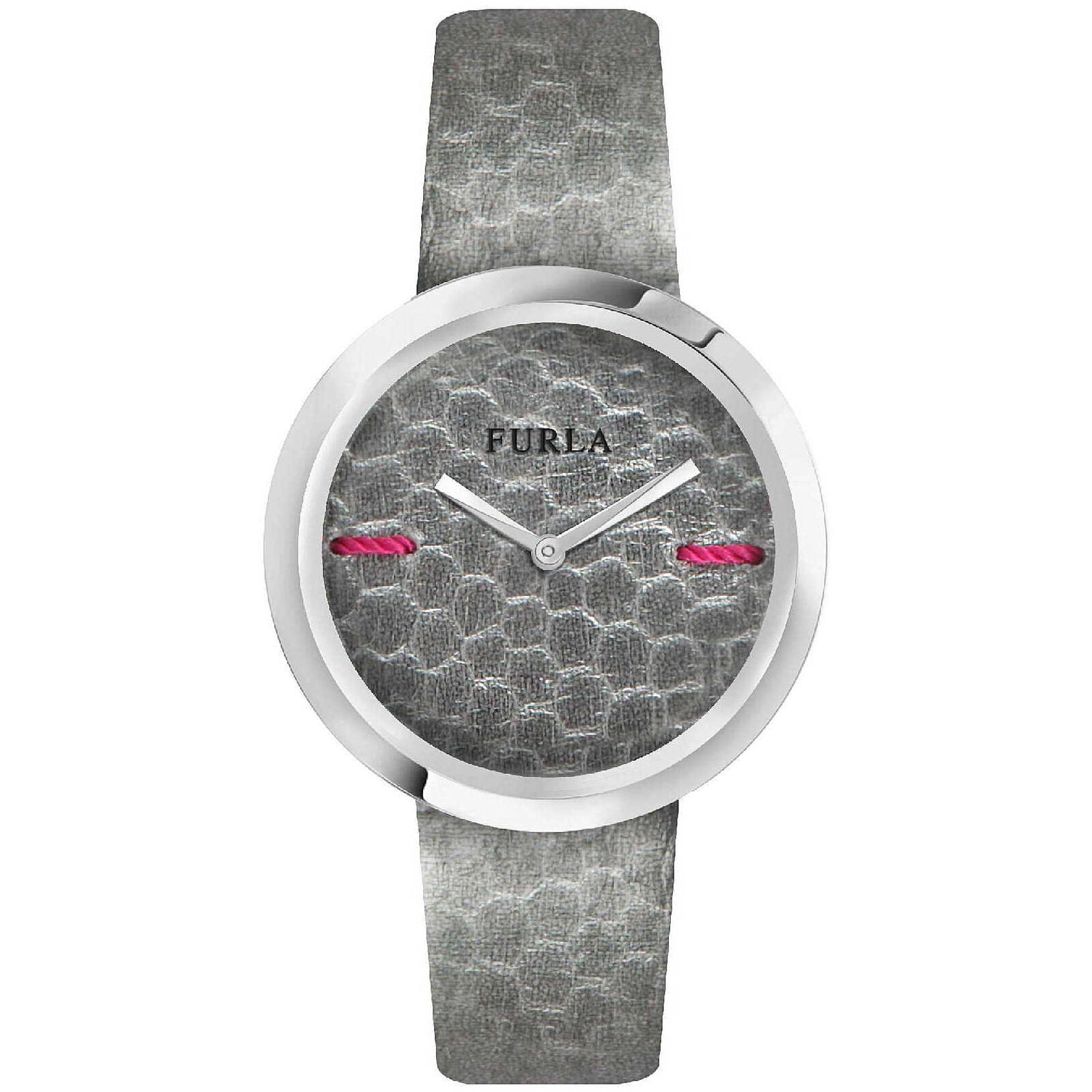 Orologio Donna FURLA MY PIPER R4251110501 Vera Pelle Grigio Silver