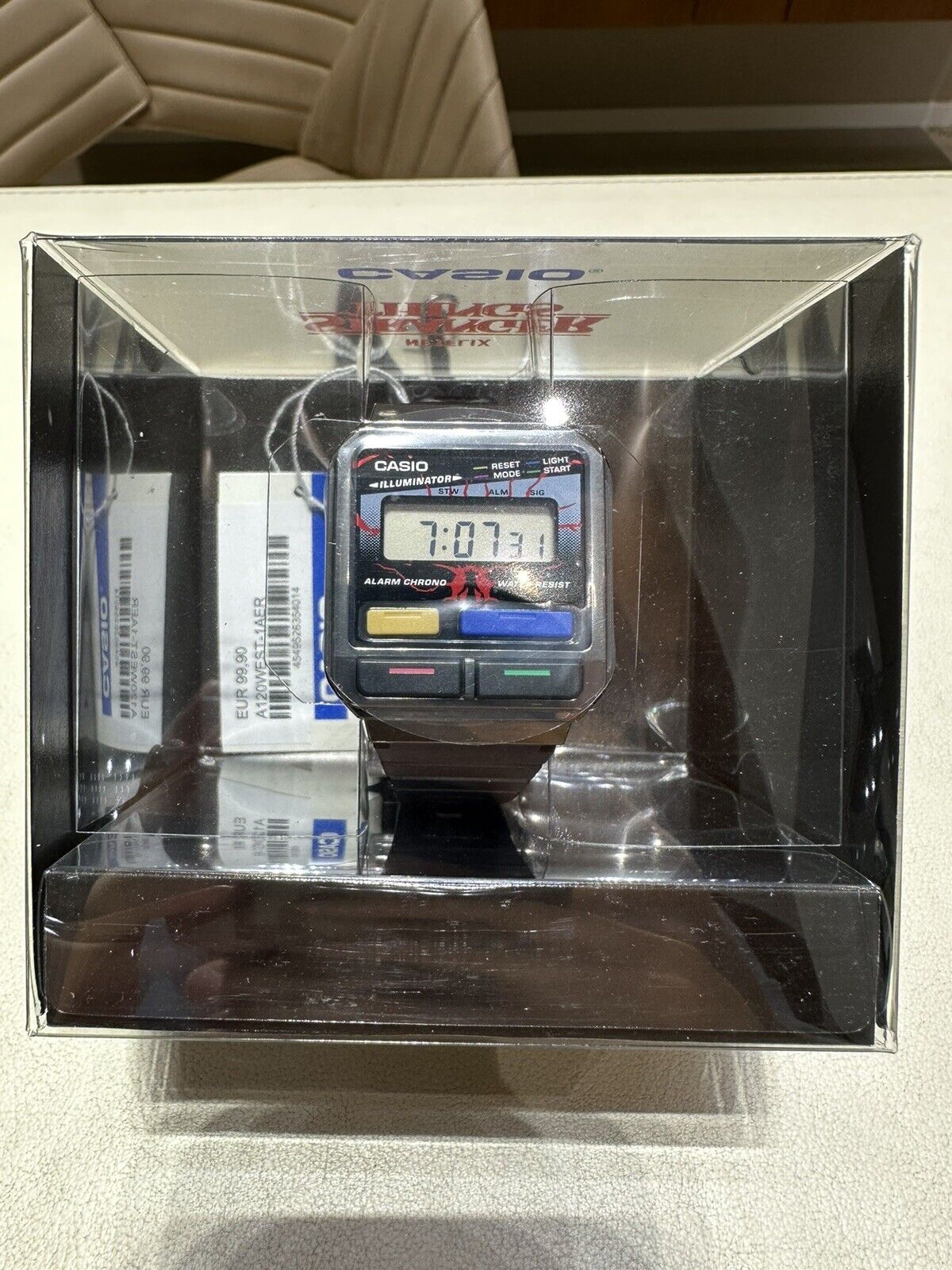 Casio Quartz Digital Watch Stranger Things Netflix Backlight A120WEST-1A NEW✅️