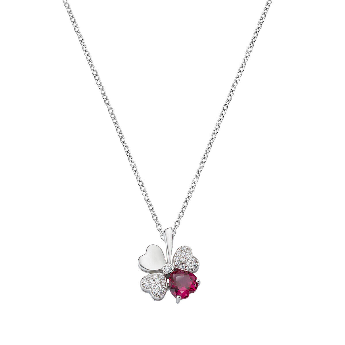 Collana Donna AMEN CLPQUBR Argento 925% Quadrifoglio
