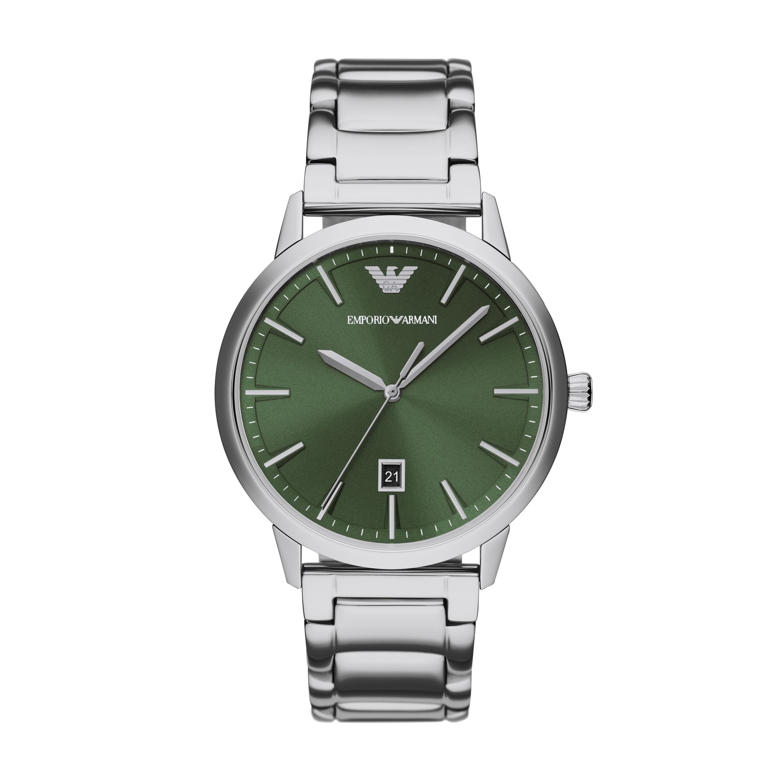 Orologio Uomo EMPORIO ARMANI AR11575 Bracciale Acciaio Verde