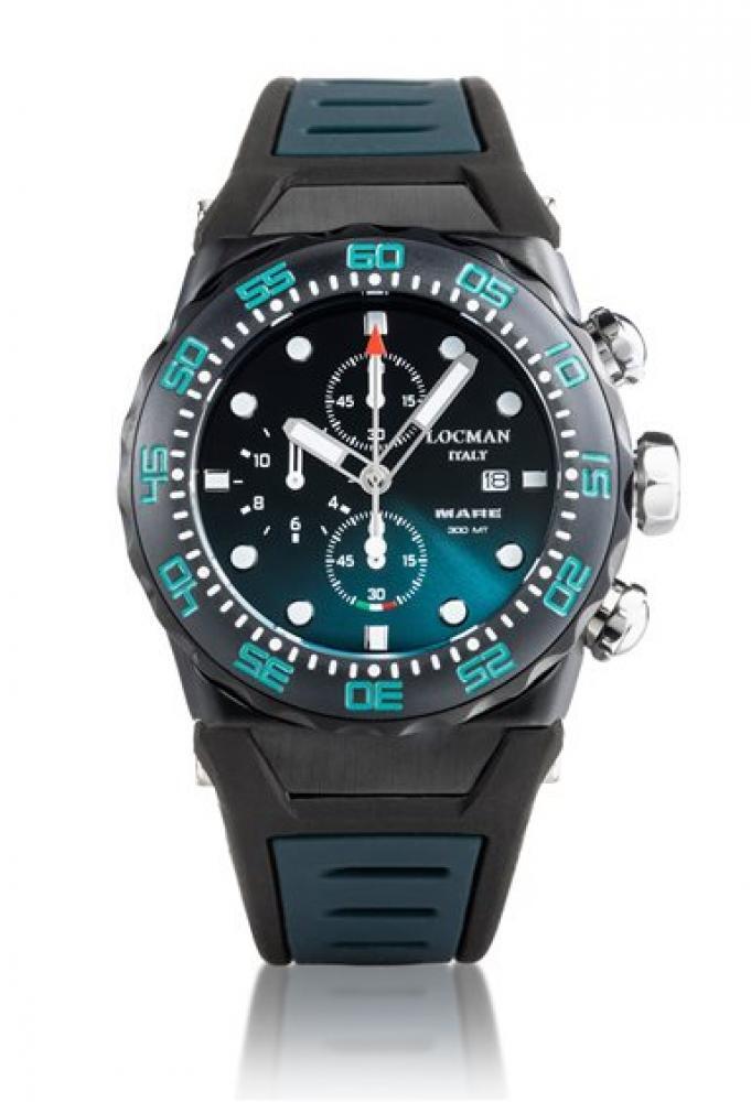 Orologio Locman Uomo 0560K26A-BKKLNKSL2 Meccanico Analogico Cronografo Acciaio