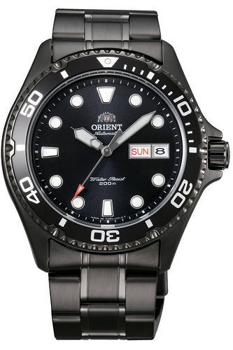 Orient Ray II Orologio Uomo Automatico Meccanico WR200 Acciaio Nero FAA02003B9