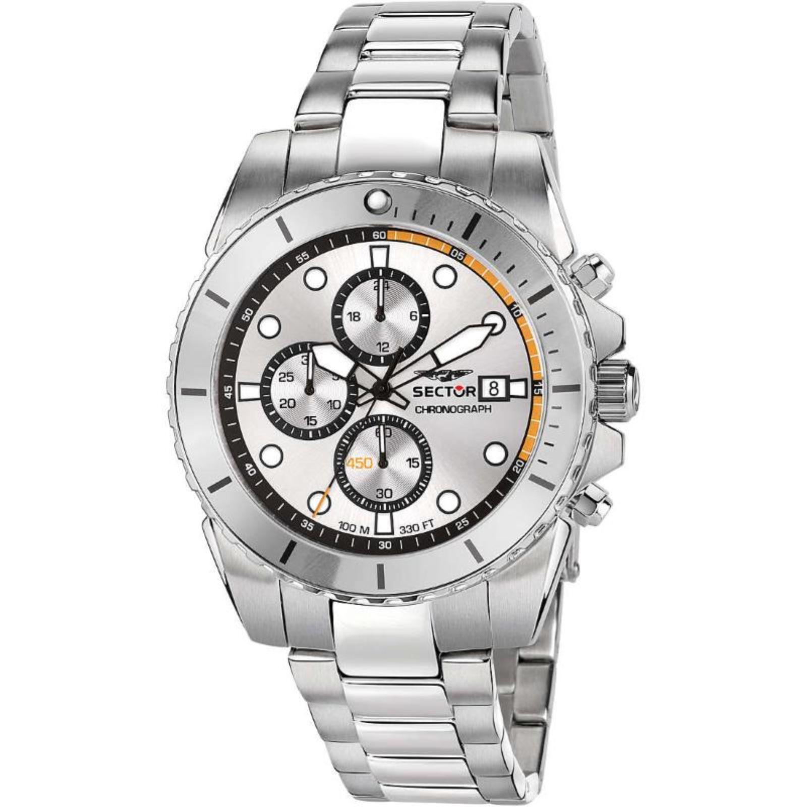Orologio Uomo Cronografo SECTOR R3273776004 Cinturino Acciaio Datario