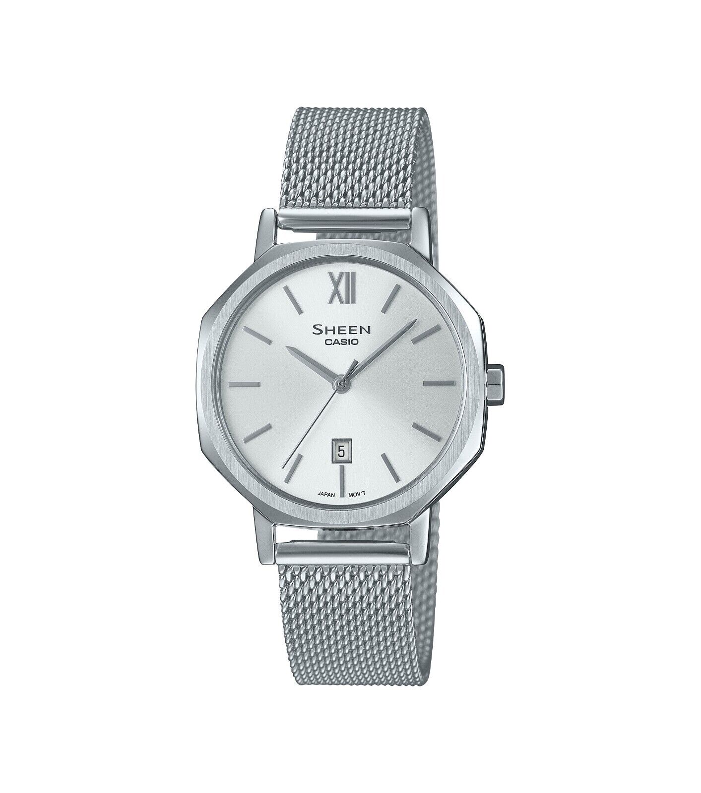 Orologio Donna Casio SHEEN SHE-4554M-7AUEF Con Cinturino Maglia Milanese