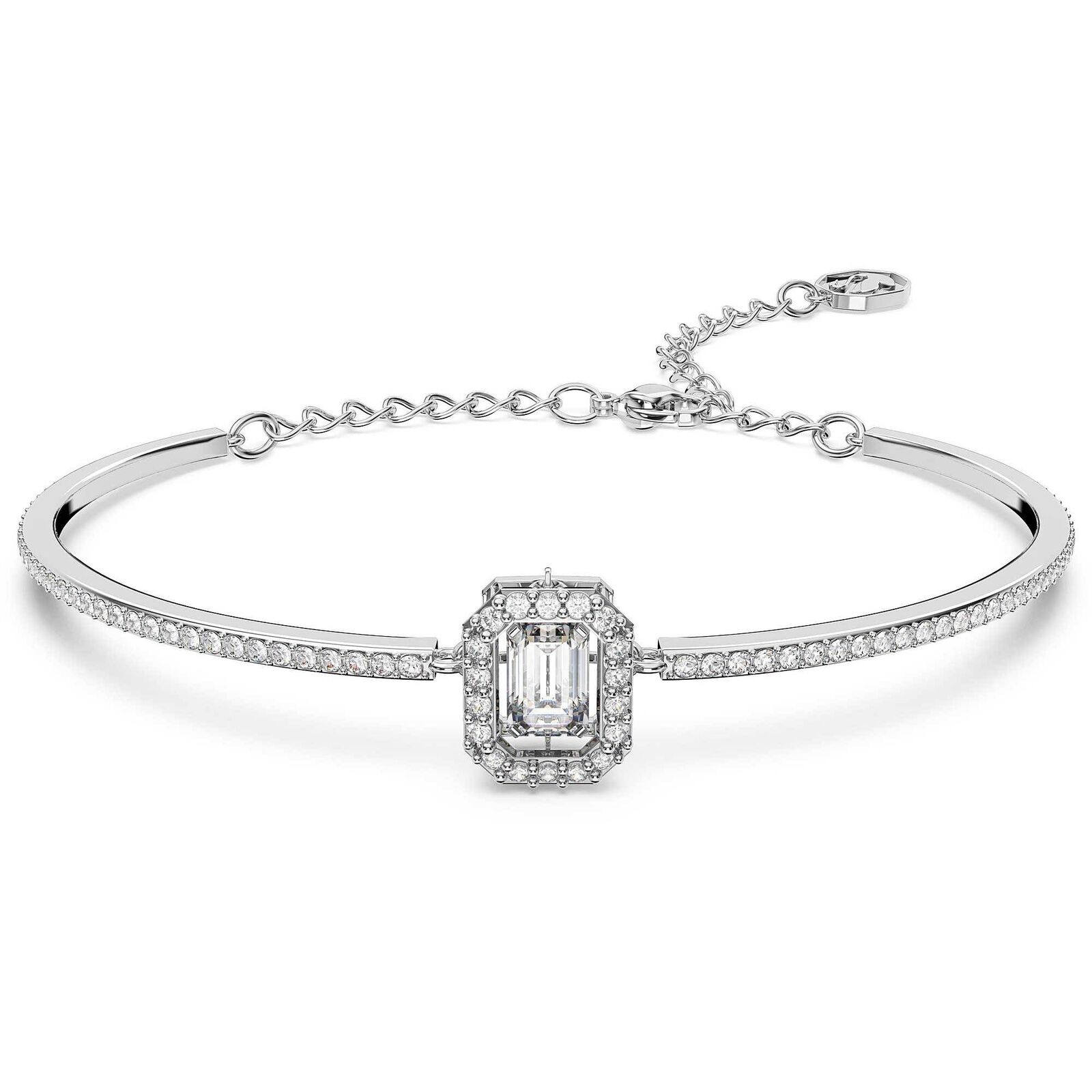 Bracciale Rigido Swarovski Millennia 5638494 Bracelet Donna Rodio Bianco