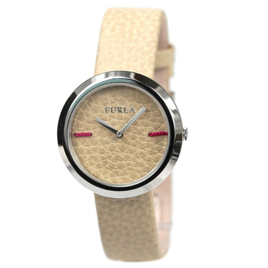 FURLA OROLOGIO DONNA,MY PIPER,R4251110509,ACCIAIO INOX,BEIGE,DIAMETRO 34mm,NUOVO