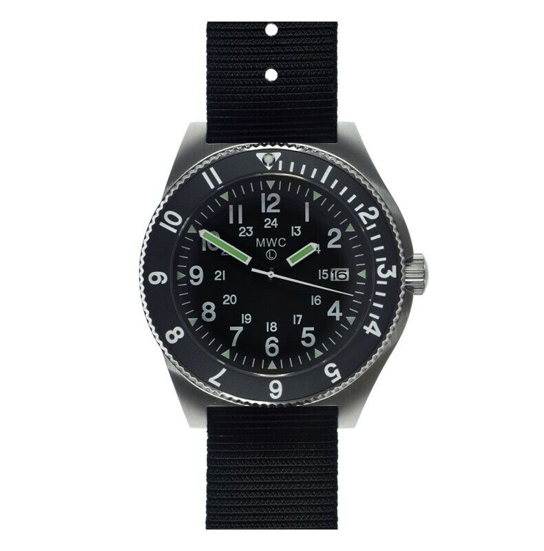 MWC 300m Automatico Acciaio Nero Zaffiro Ceramica Tessuto Orologio Uomo
