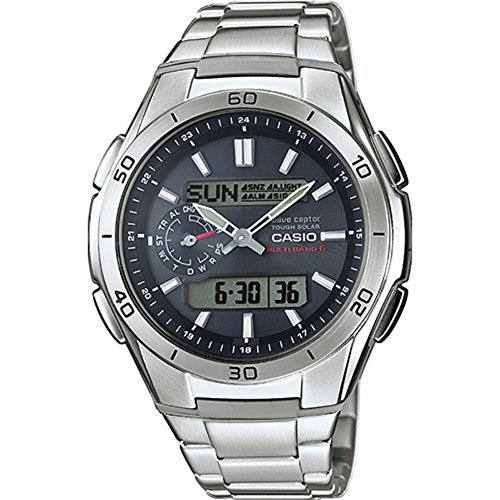 Casio Orologio Analogico-Digitale Quarzo Uomo con Cinturino in Acciaio (Q9s)