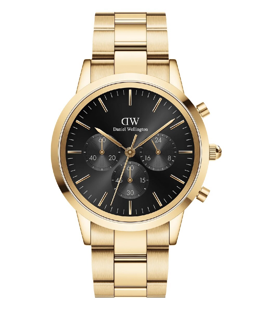 Orologio ICONIC CHRONOGRAPH LINK ONYX G Daniel Wellington Uomo