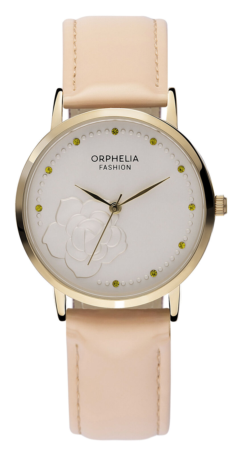 NUOVA Orologio Orphelia Fashion Donne Beige Petal Blossom OF711901