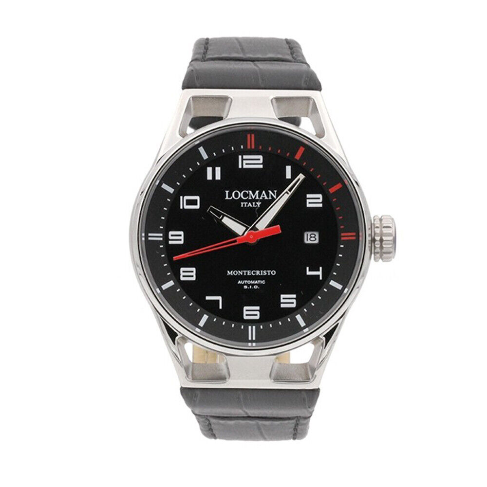 Orologio Uomo Montecristo Automatico Pelle Nero Locman - 0541A01S00BKRDPK