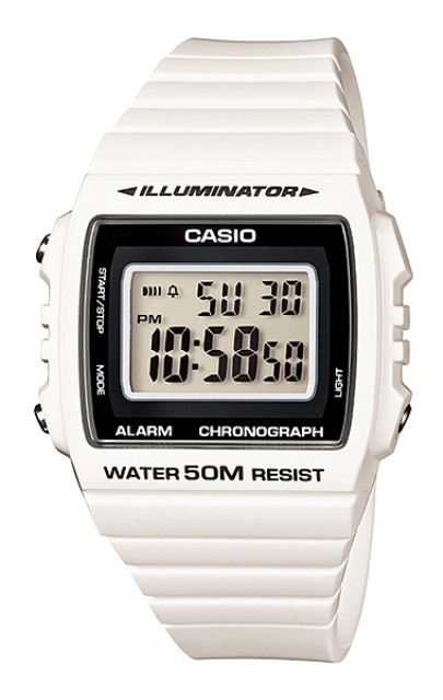 Casio W-215H-7AVEF   Orologio Batteria 7 anni, Sveglia, Crono, 50 metri, Luce