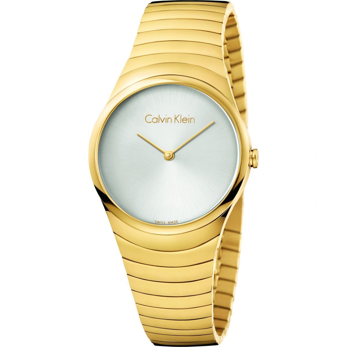 Orologio Donna CK CALVIN KLEIN WHIRL K8A23546 Acciaio Gold Dorato SWISS MADE