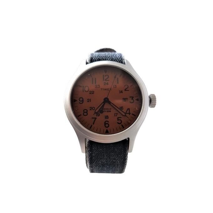 Timex Orologio SCOUT  40mm Acc. Perla Lente Arancione Cint. Tess. Nero 20mm