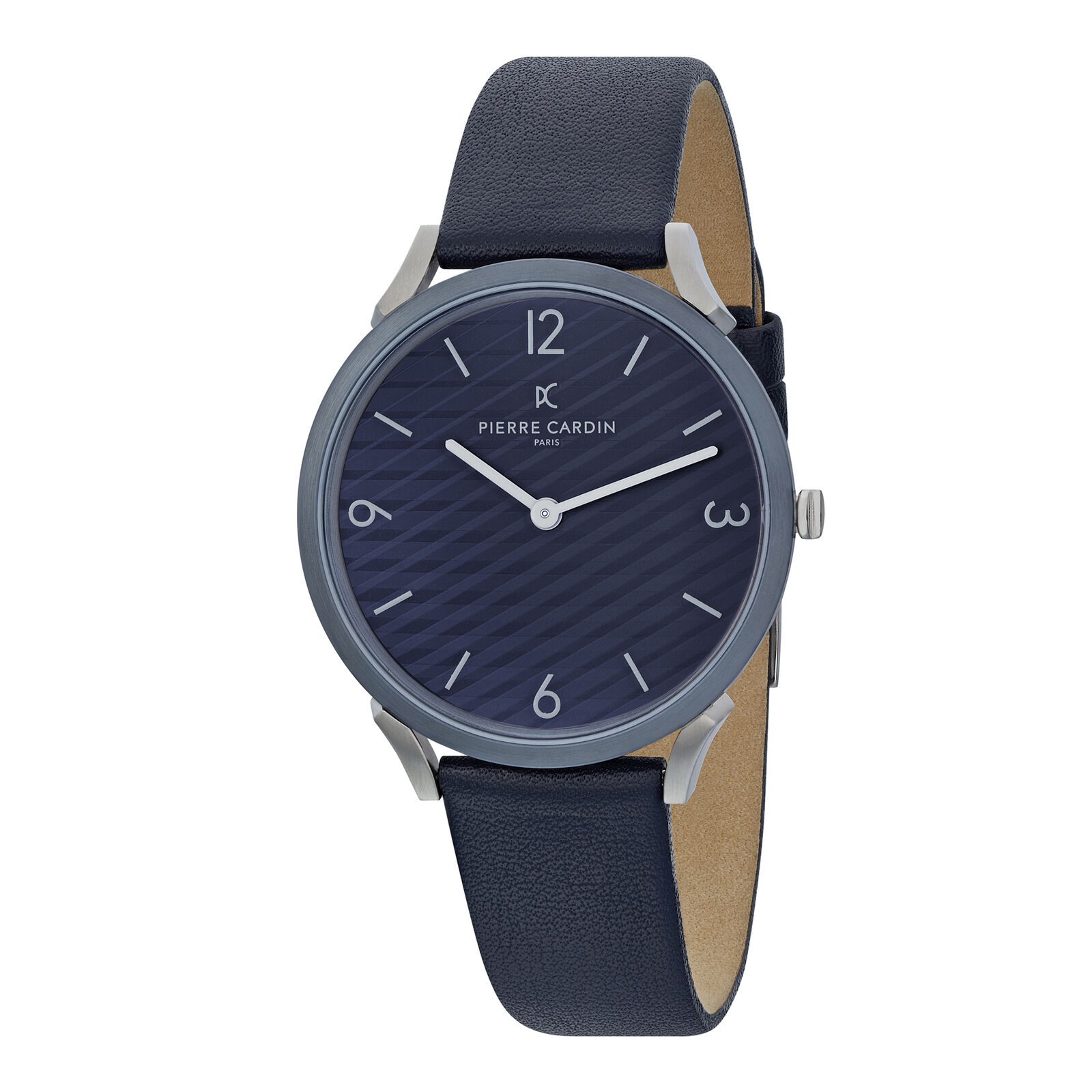 NUOVA Orologio Pierre Cardin Uomini Blu Pigalle Stripes CPI.2017