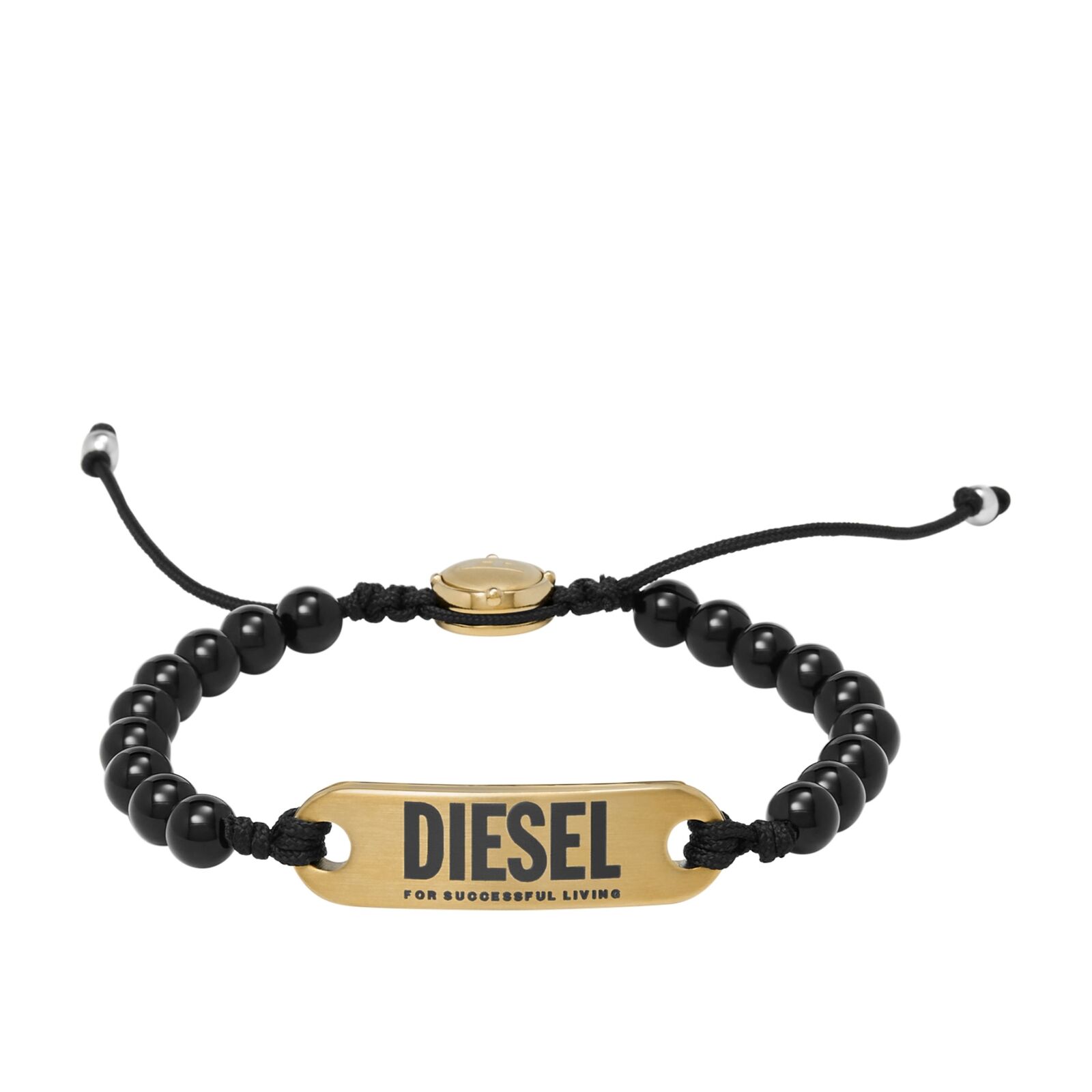 Bracciale Uomo DIESEL DX1360710 Acciaio Inossidabile Nero Gold Dorato Boule