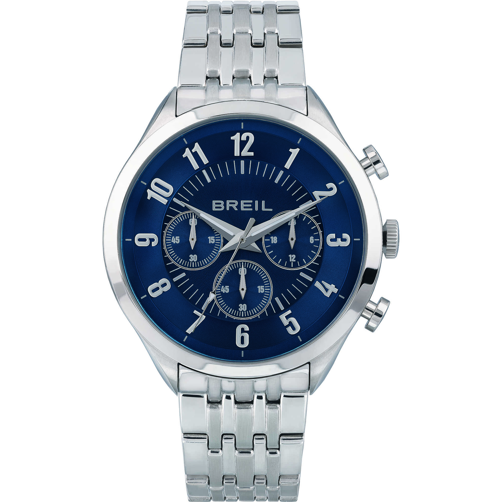 Orologio Uomo BREIL ARBITER TW1873 Chrono Bracciale Acciaio Blu Sub 50mt