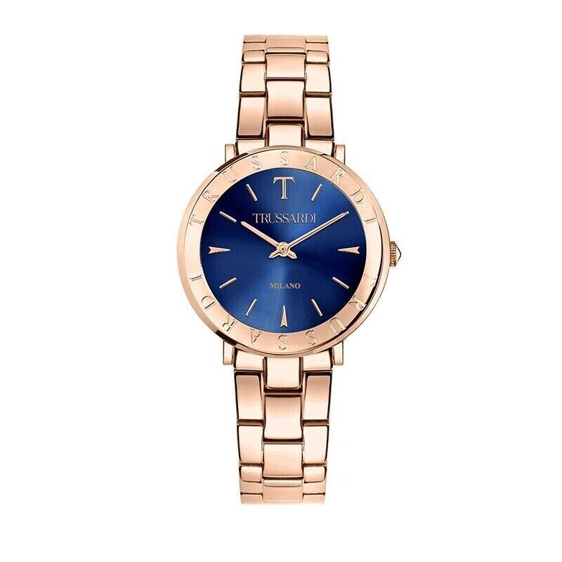 Orologio Donna Trussardi T-Vision R2453115505 Acciaio Oro Rosa Quadrante Blu