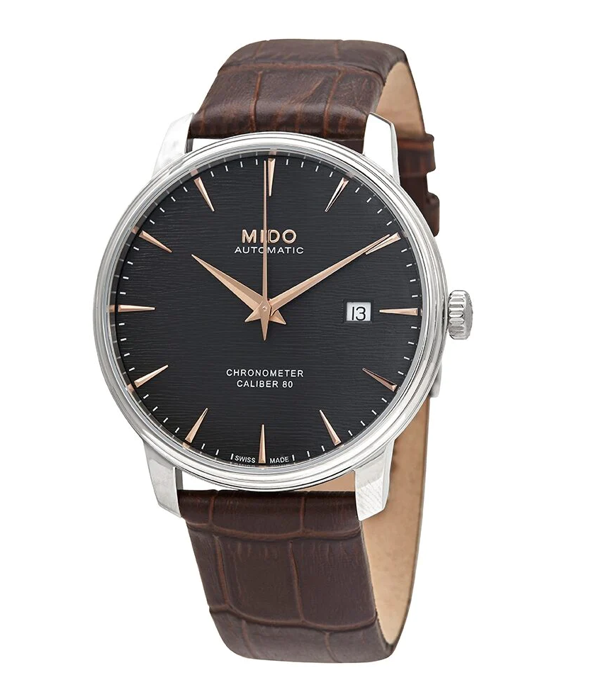 Orologio Uomo Mido Belluna II Automatic Black Dial Men's 42mm M027.408.16.061.00