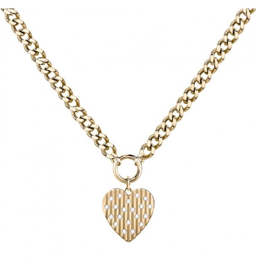 Collana Donna Morellato INCANTO SAVA01 Acciaio Pvd Oro Cuore con Zirconi