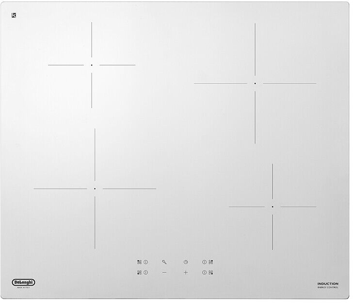 De Longhi Piano Cottura Induzione 4 Fuochi Incasso 60 cm Bianco - PIB 62