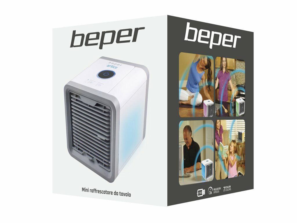 MINI RAFFRESCATORE DA TAVOLO BEPPER P206RAF200 Umidificatore Purificatore d'aria