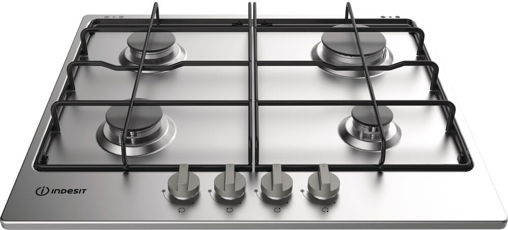 Indesit Piano cottura 4 Fuochi incasso a gas 60 cm Inox THP642IX/I Serie Inox