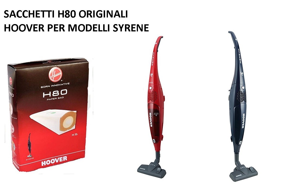SACCHETTI ASPIRAPOLVERE HOOVER ORIGINALI H80 SYRENE