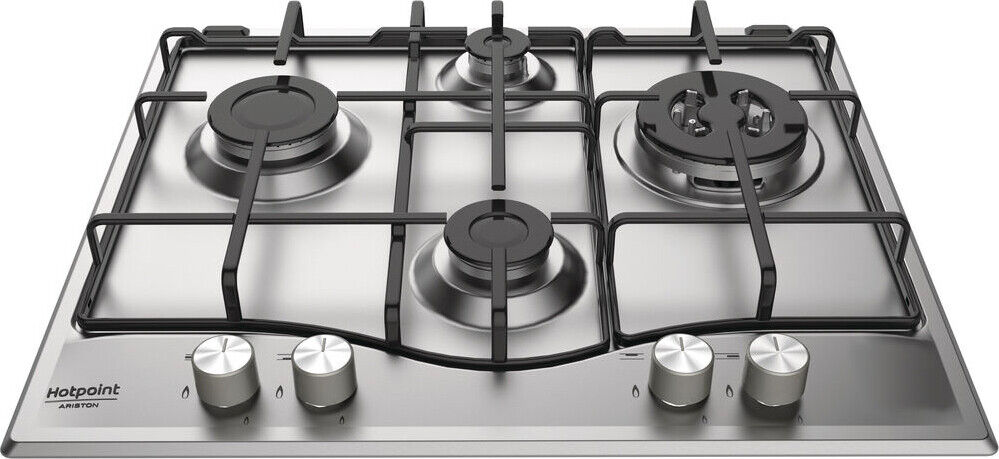 Hotpoint Ariston Piano cottura 4 Fuochi incasso a gas 60 cm Inox PCN642T/AS
