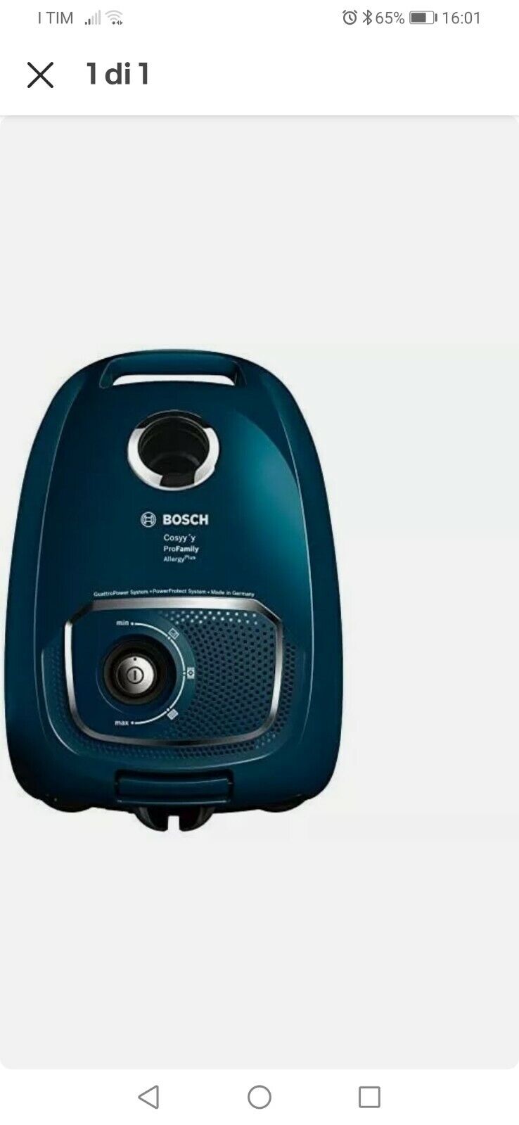 Aspiratore Bosch BGLS4FAM  a Traino con Sacco