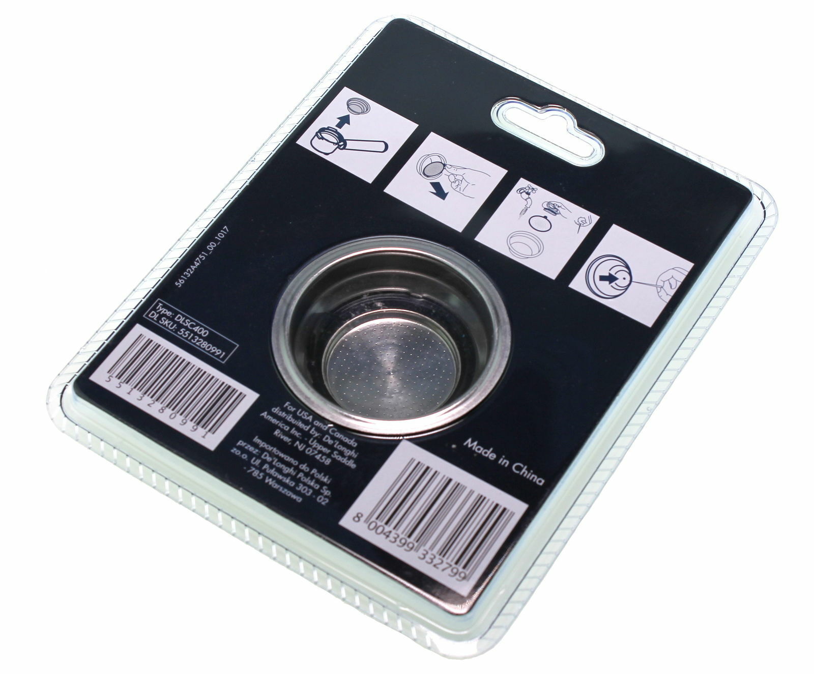 DELONGHI FILTRO CAFFÈ 1 TAZZA NUOVO TIPO DEDICA ISTINTA SCOLTURA ICONA