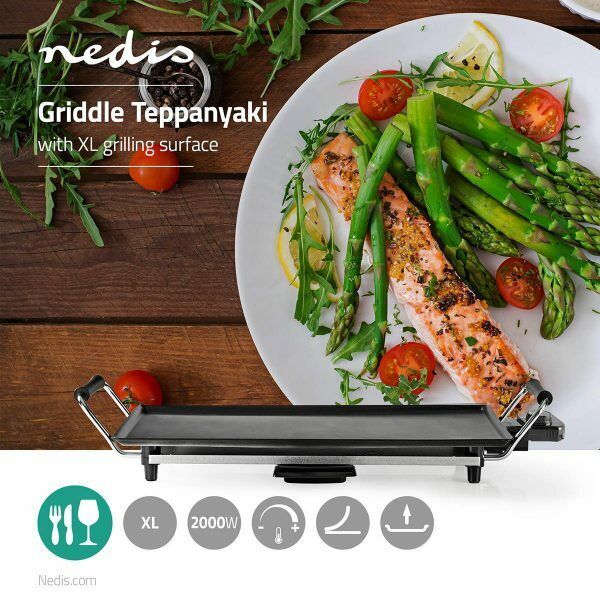 Piastra Teppanyaki griglia 2000 W 58 cm - Idea Regalo