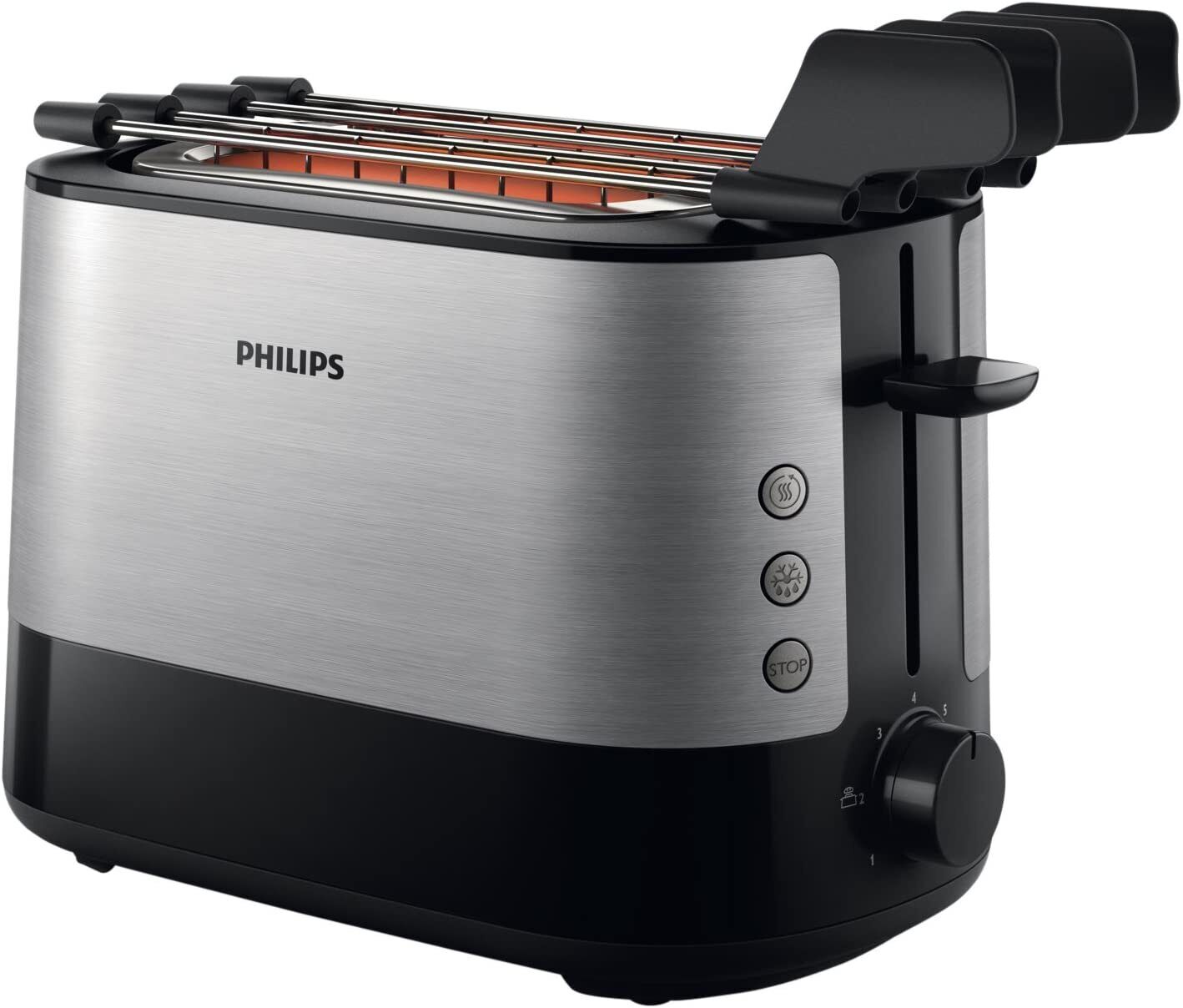 Philips Tostapane 2 Fette 7 Livelli Cottura HD2639/90 Viva Collection