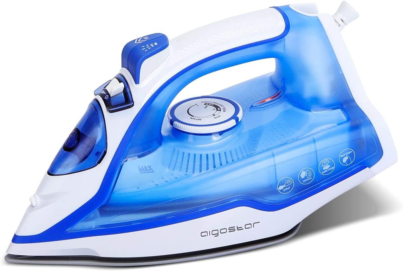 FERRO DA STIRO A VAPORE CON PIASTRA IN CERAMICA INOSSIDABILE 2400W