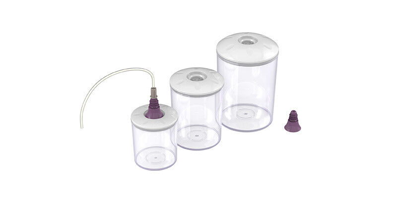 Magic Vac Recipiente Per Cibo Rotondo Set 5.25 litri Trasparente AELMAVACO1182