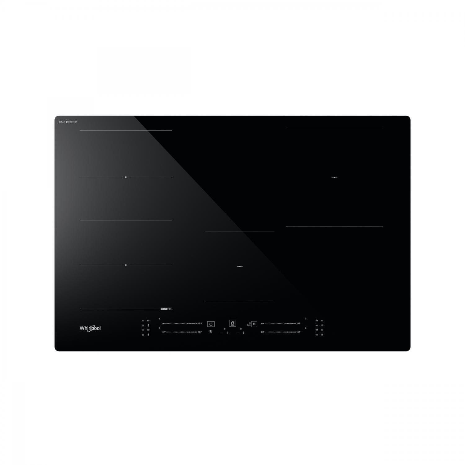 Whirlpool Piano Cottura 4 Fuochi a induzione 77 cm Nero WF S1577 CPNE