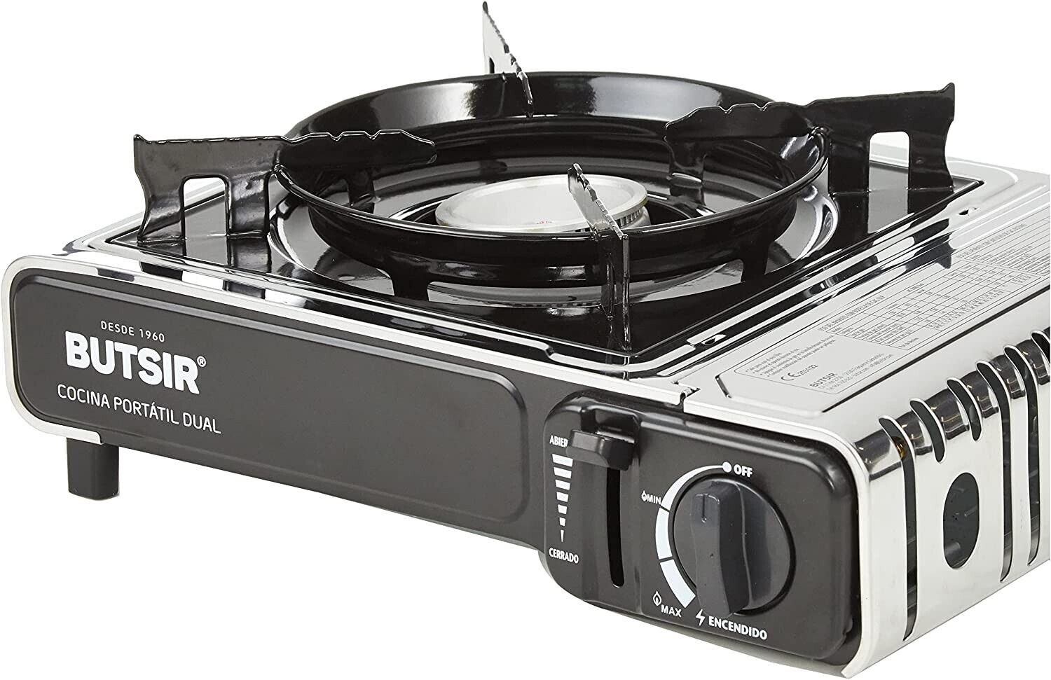 Fornello a gas Butsir ms-2000 dual 34 x 28 x 12 cm