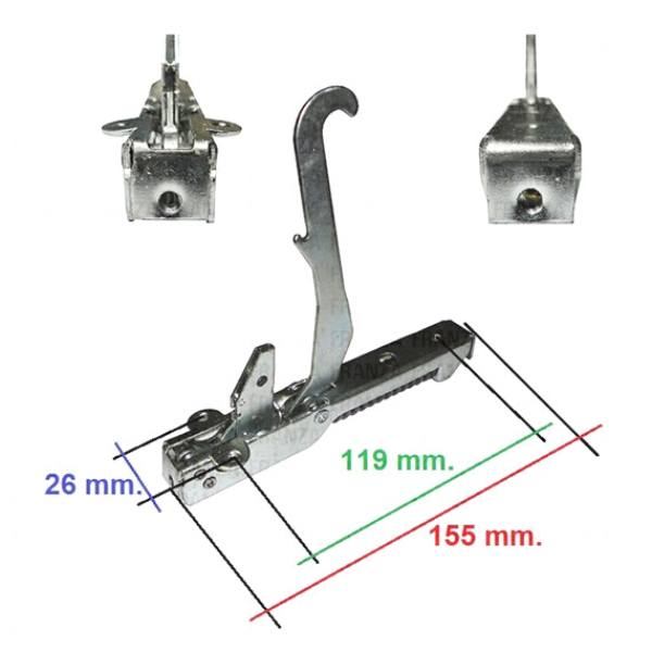 Kit cerniera cerniere forno ilve porta leggera forni da 60 cm.con portarrullini