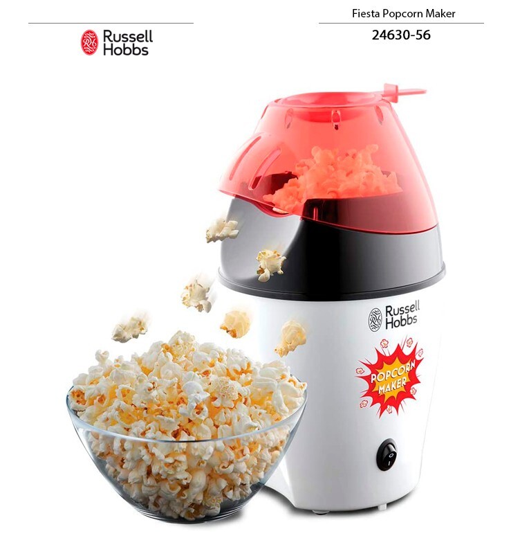 Russell Hobbs Fiesta macchina per popcorn Nero, Rosso, Bianco 1200 W 