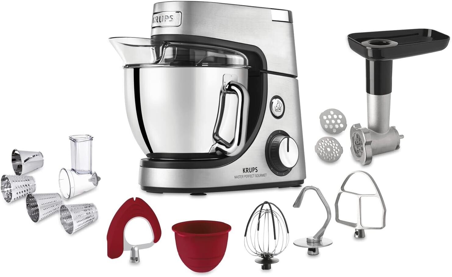 Krups robot da cucina PERFECT GOURMET tritacarne Planetaria 17 pezzi Pane TOP